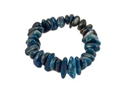 Vedere dettagli per Bracciale Big Chips di Apatite blu 10-14 mm Immagine di Bracciale Big Chips di Apatite blu 10-14 mm