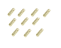 Vedere dettagli per Tubo martellato, argento 925 placcato oro Immagine di Tubo martellato, argento 925 placcato oro