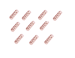 Vedere dettagli per Tubo martellato, argento 925, oro rosa Immagine di Tubo martellato, argento 925, oro rosa