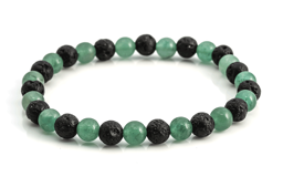 Zeige Details für Lava & Aventurin Kugeln  6mm Armband  Bild von Lava & Aventurin Kugeln  6mm Armband