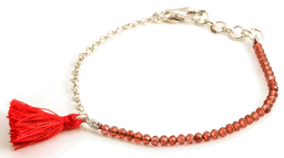 Zeige Details für "Quaste". Granat. Armband. Silber 925 Bild von "Quaste". Granat. Armband. Silber 925