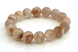 Vedere dettagli per Perline tonde di Agata 11-12 mm per il bracciale Sakura Immagine di Perline tonde di Agata 11-12 mm per il bracciale Sakura