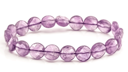 Vedere dettagli per Ametista sfaccettata. Bracciale in tondo 10 mm Immagine di Ametista sfaccettata. Bracciale in tondo 10 mm
