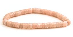 Vedere dettagli per Aragonite rosa Roller 6x3mm Bracciale Heishi (rosa) Immagine di Aragonite rosa Roller 6x3mm Bracciale Heishi (rosa)