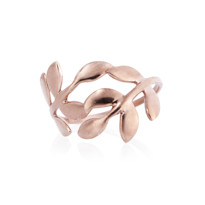 Image de Double-Leaf Ring, Silber rosévergoldet