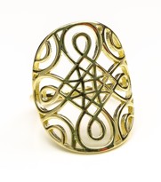 Image de Pamiro 25mm Ring, Silber vergoldet