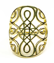 Image de Pamiro 25mm Ring, Silber vergoldet