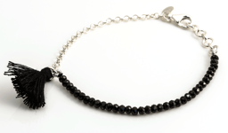 Zeige Details für "Quaste". Onyx. Armband. Silber 925 Bild von "Quaste". Onyx. Armband. Silber 925
