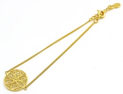 Image de Silber Elfen-Blume Armband, vergoldet