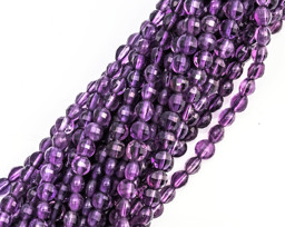 Vedere dettagli per Ametista sfaccettata. Tondo di diamanti da 4 mm. Immagine di Ametista sfaccettata. Tondo di diamanti da 4 mm.