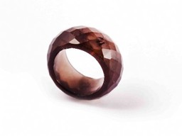 Zeige Details für Rauchquarz Ring facettiert 14mm Bild von Rauchquarz Ring facettiert 14mm