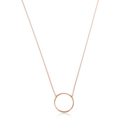 Vedere dettagli per Collana "Circle 20x2mm" 40+3cm, oro rosa 1 micron Immagine di Collana "Circle 20x2mm" 40+3cm, oro rosa 1 micron