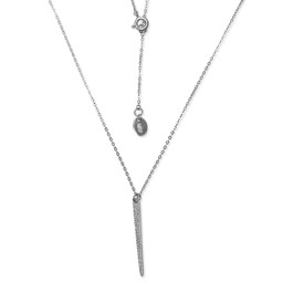 Vedere dettagli per Collana in punta martellata 30x3mm 41+3cm, argento 925 Immagine di Collana in punta martellata 30x3mm 41+3cm, argento 925