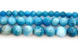 Vedere dettagli per Filo di perline tonde di Apatite Immagine di Filo di perline tonde di Apatite
