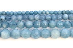 Vedere dettagli per Filo di perline tonde Acquamarina extra Immagine di Filo di perline tonde Acquamarina extra