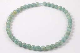 Vedere dettagli per Filo di perline tonde da 10-11 mm di Acquamarina Immagine di Filo di perline tonde da 10-11 mm di Acquamarina