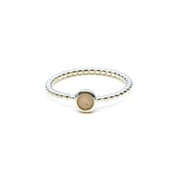 Vedere dettagli per Anello "34 perle" in opale andino cab. 5 mm, argento 925 Immagine di Anello "34 perle" in opale andino cab. 5 mm, argento 925