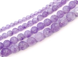 Vedere dettagli per Ametista sfaccettata. Filo di perline tonde 8 mm (lavanda) Immagine di Ametista sfaccettata. Filo di perline tonde 8 mm (lavanda)