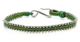 Zeige Details für Edelstahl "A 68", Grün 7mm Armband, 21cm Bild von Edelstahl "A 68", Grün 7mm Armband, 21cm