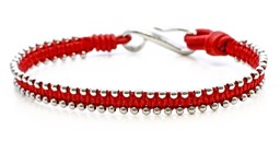 Zeige Details für Edelstahl "A 68", Rot 7mm Armband, 21cm Bild von Edelstahl "A 68", Rot 7mm Armband, 21cm
