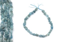 Vedere dettagli per Acquamarina nugget grezzi 12-15 mm filo extra Immagine di Acquamarina nugget grezzi 12-15 mm filo extra