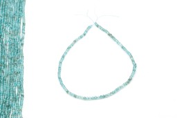 Vedere dettagli per Perline tonde di Apatite da 3 mm di colore blu chiaro Immagine di Perline tonde di Apatite da 3 mm di colore blu chiaro