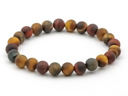 Zeige Details für Tiger Mix Kugeln 8mm Armband, matt Bild von Tiger Mix Kugeln 8mm Armband, matt