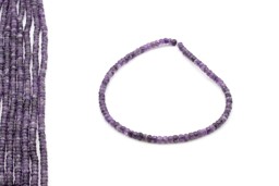 Immagine di Amethyst fac. Button  6mm Strang