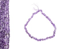 Vedere dettagli per Ametista sfaccettata. Nuggets 7-10 mm a filo Immagine di Ametista sfaccettata. Nuggets 7-10 mm a filo