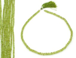 Vedere dettagli per Filo di Peridoto quadrato piatto da 5 mm  Immagine di Filo di Peridoto quadrato piatto da 5 mm