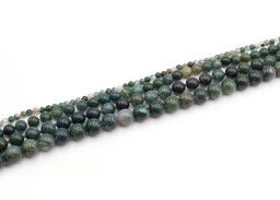 Vedere dettagli per Perline d'agata muschiata 12 mm a filo Immagine di Perline d'agata muschiata 12 mm a filo