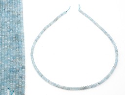 Vedere dettagli per Acquamarina sfaccettata. Rondelle da 4 mm (taglio diamante) Immagine di Acquamarina sfaccettata. Rondelle da 4 mm (taglio diamante)