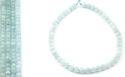 Vedere dettagli per Perline tonde di Acquamarina 8-9 mm extra Immagine di Perline tonde di Acquamarina 8-9 mm extra