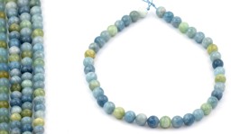 Vedere dettagli per Perline tonde da 10 mm di Acquamarina Immagine di Perline tonde da 10 mm di Acquamarina