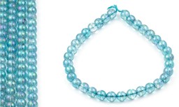 Vedere dettagli per Filo di perline Aqua Aura da 12 mm Immagine di Filo di perline Aqua Aura da 12 mm