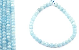 Vedere dettagli per Perline tonde di Acquamarina 10mm extra Immagine di Perline tonde di Acquamarina 10mm extra