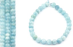 Vedere dettagli per Acquamarina sfaccettata. Perline tonde 14mm Immagine di Acquamarina sfaccettata. Perline tonde 14mm