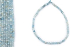 Vedere dettagli per Acquamarina sfaccettata. Perline tonde 4mm Immagine di Acquamarina sfaccettata. Perline tonde 4mm