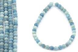 Vedere dettagli per Perline tonde Acquamarina 10mmFilo Extra Immagine di Perline tonde Acquamarina 10mmFilo Extra