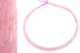 Vedere dettagli per Filo di perline rosa satinate  Immagine di Filo di perline rosa satinate