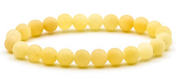Zeige Details für Gelber Calcit Kugeln Armband satiniert, 20cm Extra Bild von Gelber Calcit Kugeln Armband satiniert, 20cm Extra
