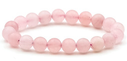 Zeige Details für Rosenquarz Kugeln  10mm Armband satiniert 20cm EXTRA Bild von Rosenquarz Kugeln  10mm Armband satiniert 20cm EXTRA
