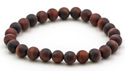 Zeige Details für Rotes Tigerauge Kugeln Armband, 20cm (matt) Bild von Rotes Tigerauge Kugeln Armband, 20cm (matt)