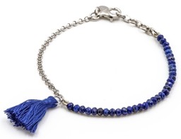 Zeige Details für "Quaste". Lapis. Armband. Silber 925  Bild von "Quaste". Lapis. Armband. Silber 925