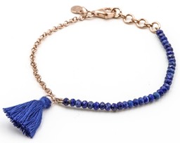 Zeige Details für "Quaste". Lapis. Armband. Silber 925 rosé-Vergoldet Bild von "Quaste". Lapis. Armband. Silber 925 rosé-Vergoldet