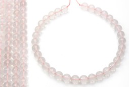 Vedere dettagli per Perline tonde sfaccettate di quarzo rosa da 12 mm Immagine di Perline tonde sfaccettate di quarzo rosa da 12 mm