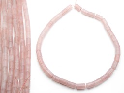 Vedere dettagli per Cilindro di quarzo rosa 12x8 mm a filo Immagine di Cilindro di quarzo rosa 12x8 mm a filo