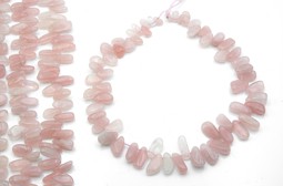 Vedere dettagli per Filo di chips di quarzo rosa Immagine di Filo di chips di quarzo rosa