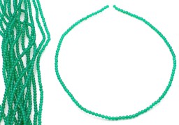 Vedere dettagli per Perline tonde verdi di Agata da 3 mm (colorate) Immagine di Perline tonde verdi di Agata da 3 mm (colorate)
