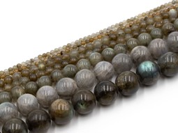 Vedere dettagli per Filo di perline tonde di Labradorite da 3 mm Immagine di Filo di perline tonde di Labradorite da 3 mm